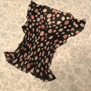Sheer Polka Dot Blouse